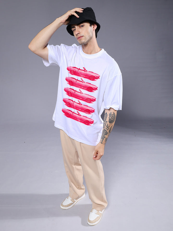 VELOCITY VIBES YOU Men Printed Oversized T-Shirt