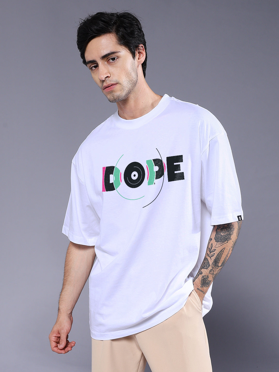 DOPE Men Printed Oversized T-Shirt
