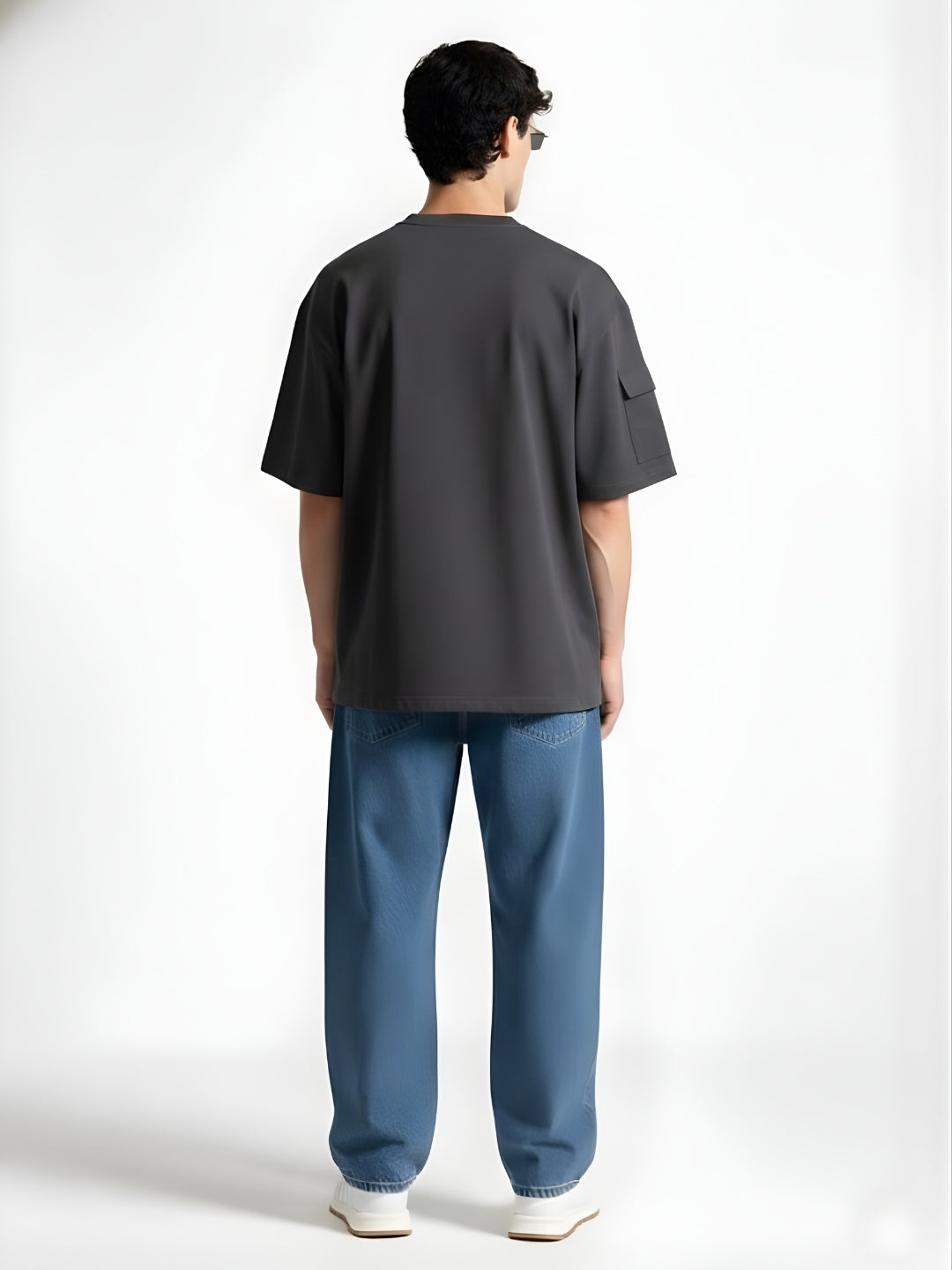 Cargo T-Shirt For Men - Dark Grey