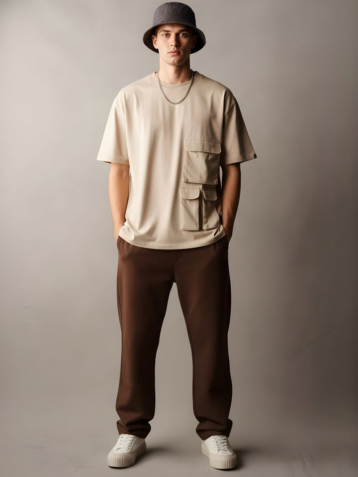 Cargo T-Shirt For Men - Off White