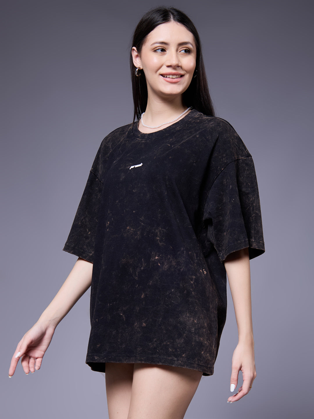 FADED DREAMS Women Retro Wash Oversized T-Shirt
