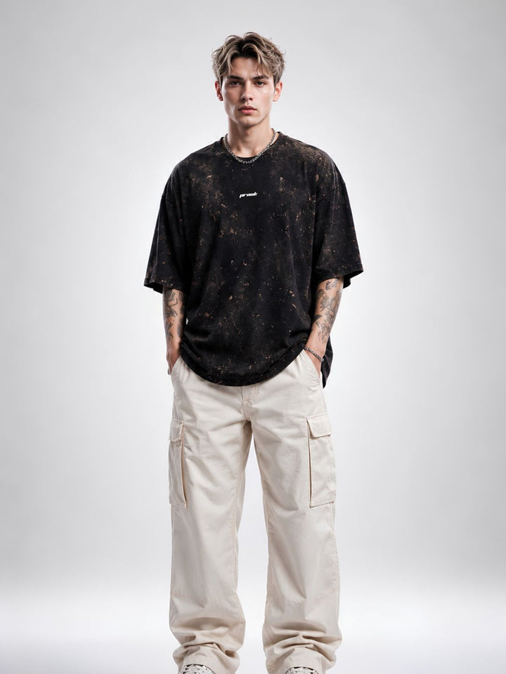 FADED DREAMS Men Retro Wash Oversized T-Shirt
