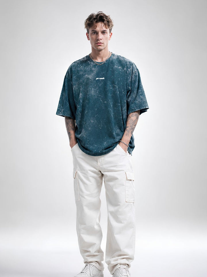 PREDATOR Men Retro Wash Oversized Fit T-Shirt