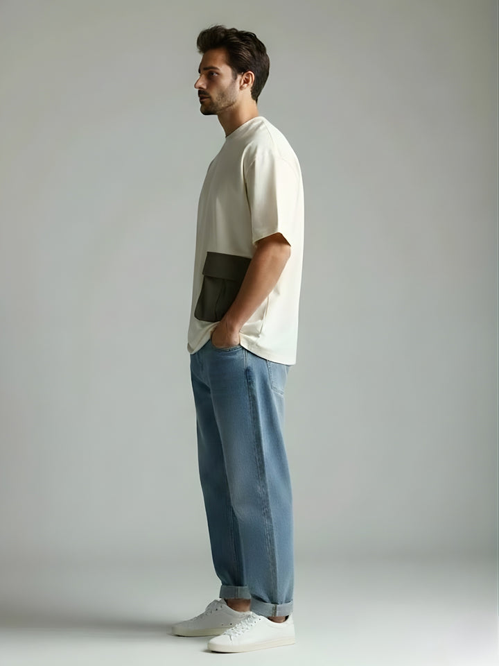Cargo T-Shirt For Men - Off White