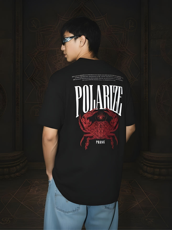 Polarize Puff Printed Men Premium Oversized T-Shirt