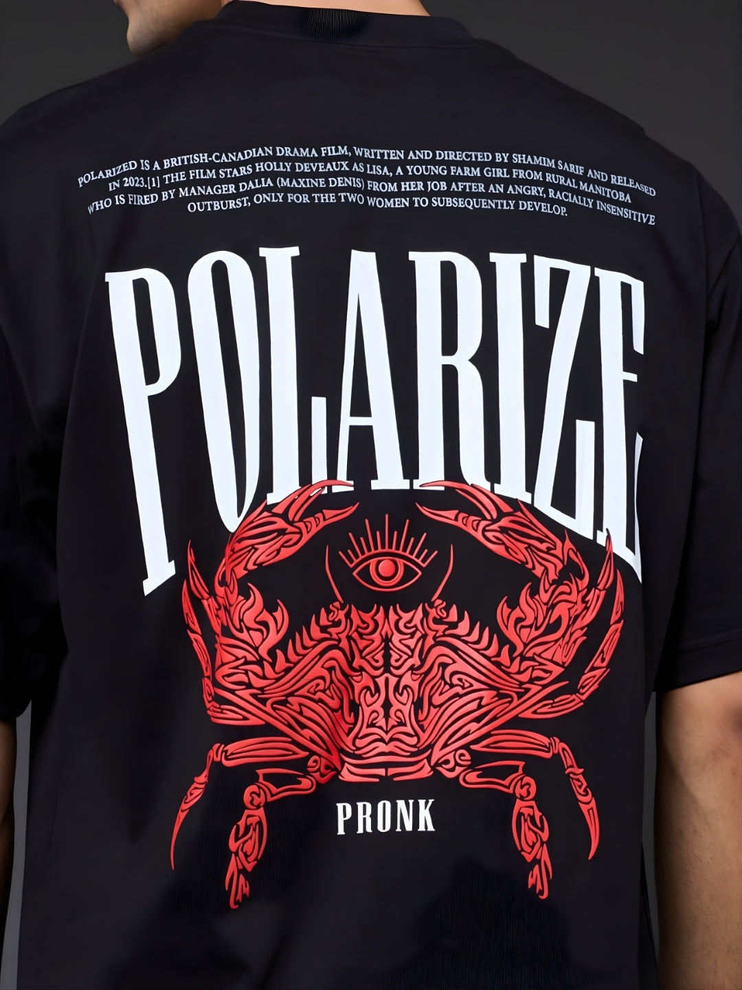 Polarize Puff Printed Men Premium Oversized T-Shirt
