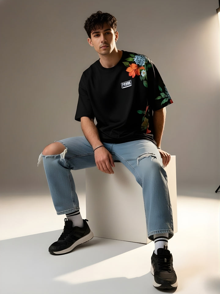 Mandala Roots Men Premium Oversized T-Shirt