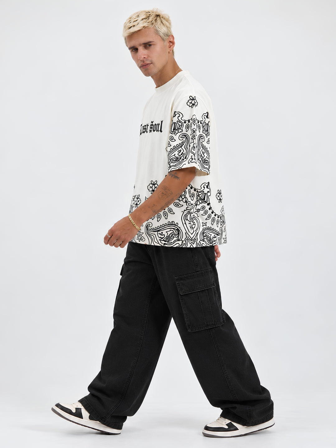 Lost Soul Puff Printed Men Premium Oversized T-Shirt