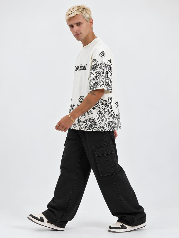 Lost Soul Puff Printed Men Premium Oversized T-Shirt