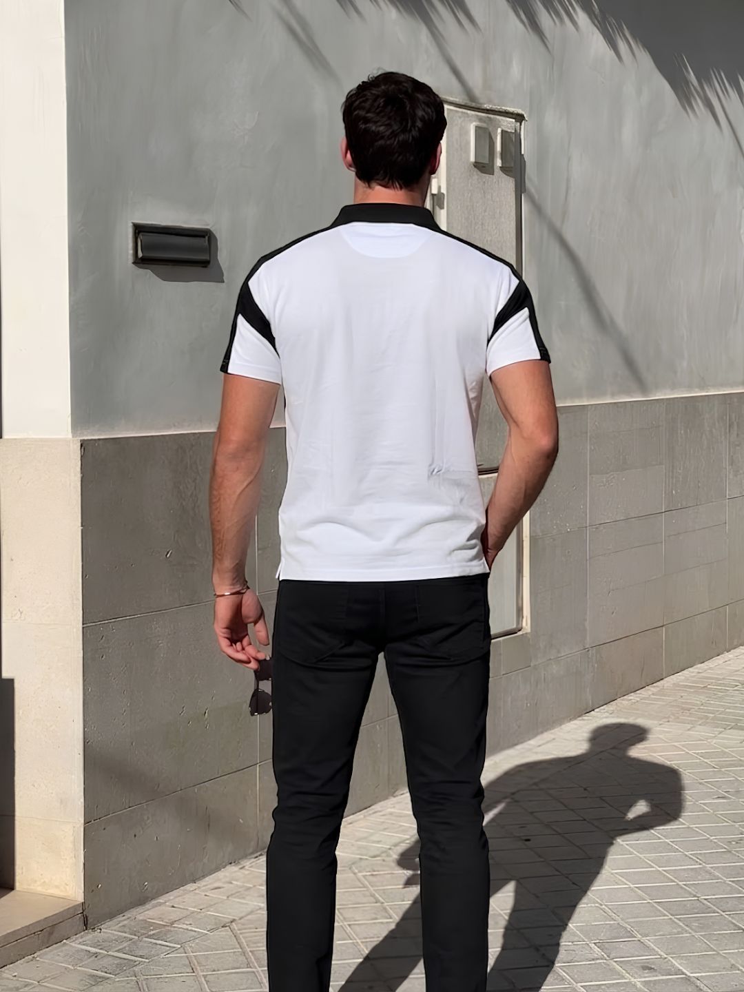 Men Premium Colorblock Relaxed Fit Polo T-Shirt