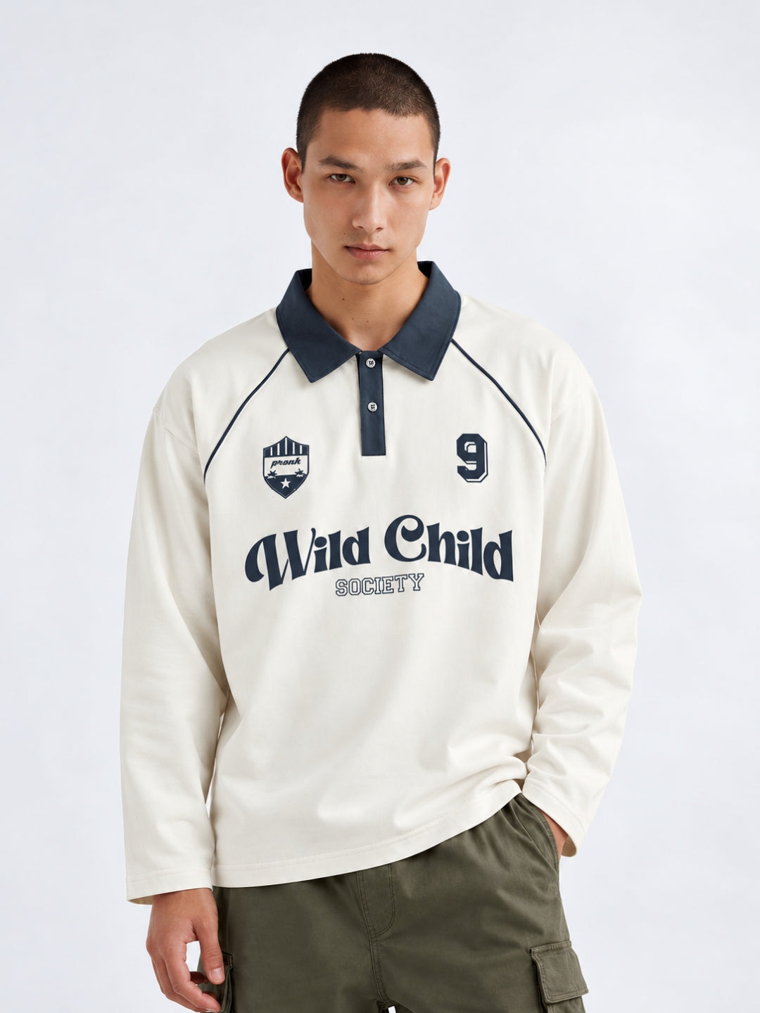 Men Premium Oversized Full Sleeve Polo T-Shirt