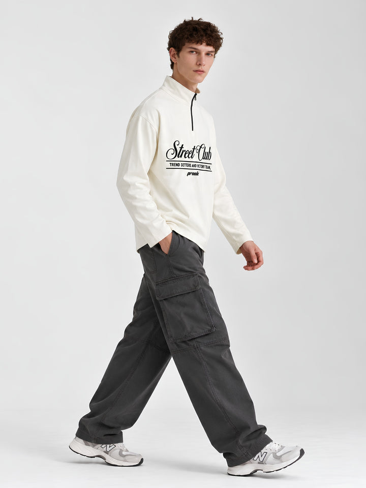 Men Premium Embroidered Oversized Fit Polo T-Shirt