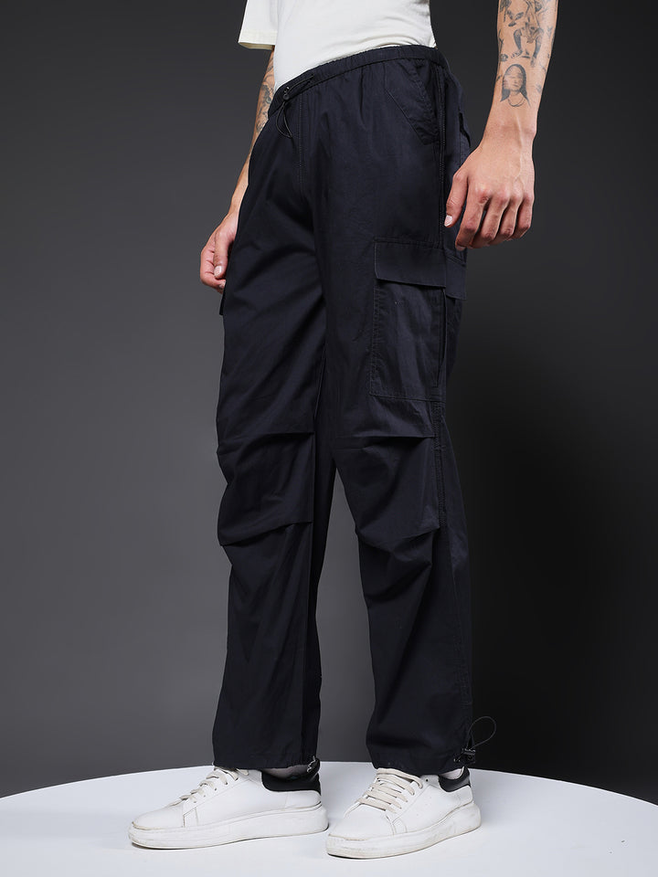 Parachute Pants For Men - Black
