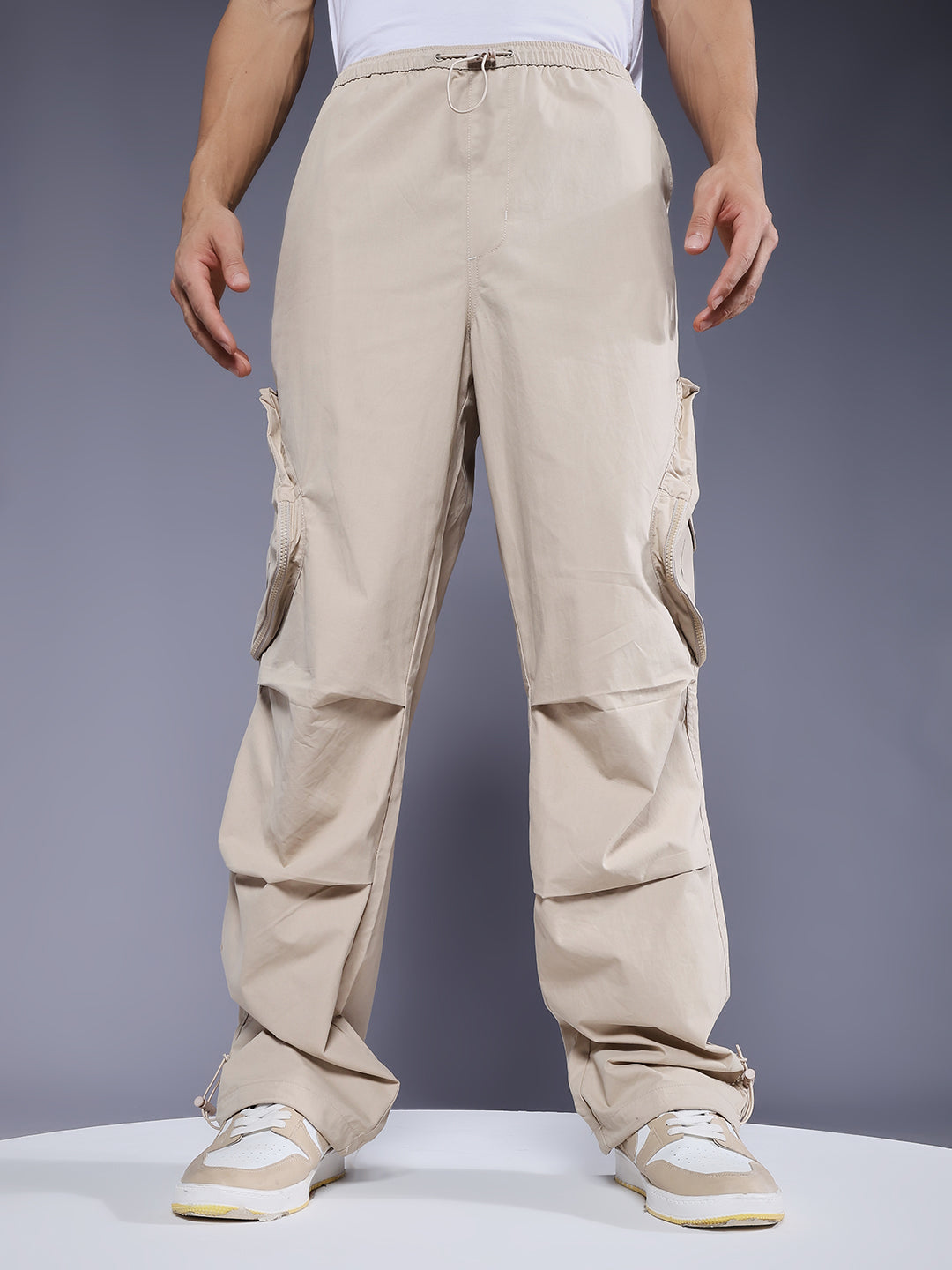 Parachute Pants For Men - Beige