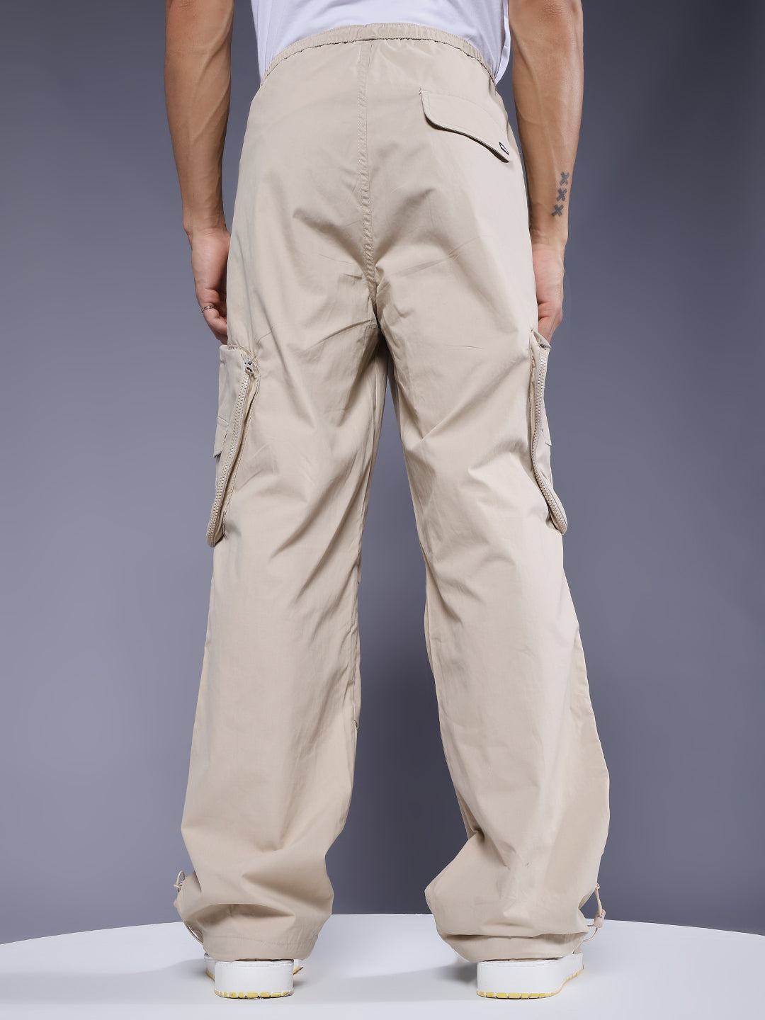 Parachute Pants For Men - Beige