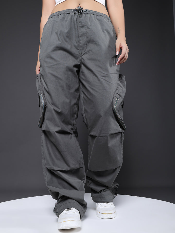 Parachute Pants For Women - Olive