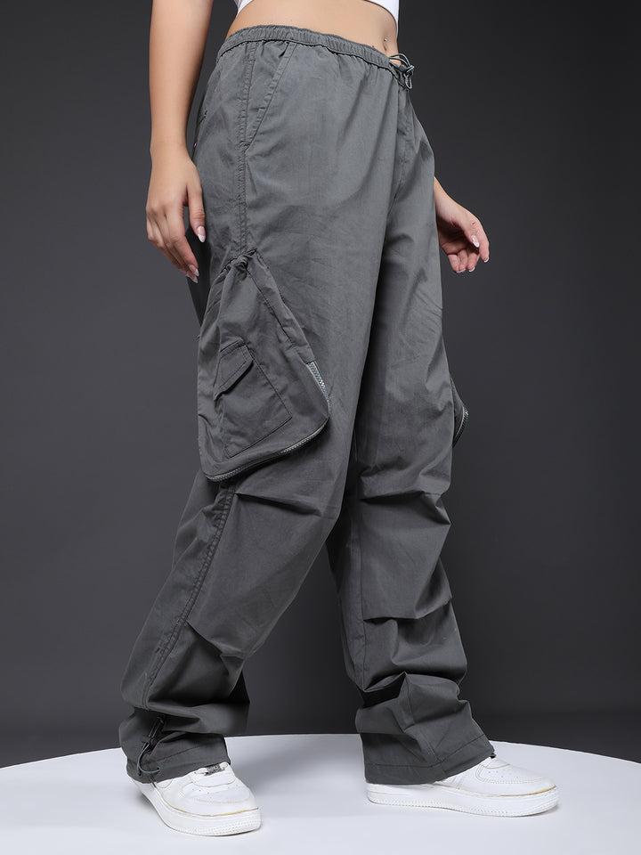 Parachute Pants For Women - Olive