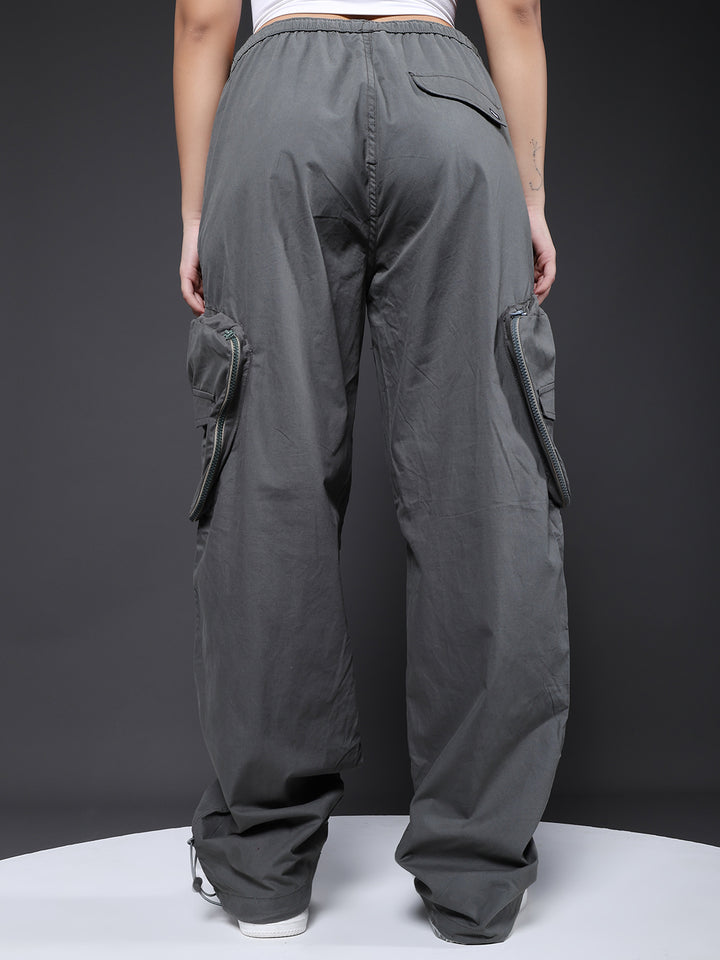 Parachute Pants For Women - Olive