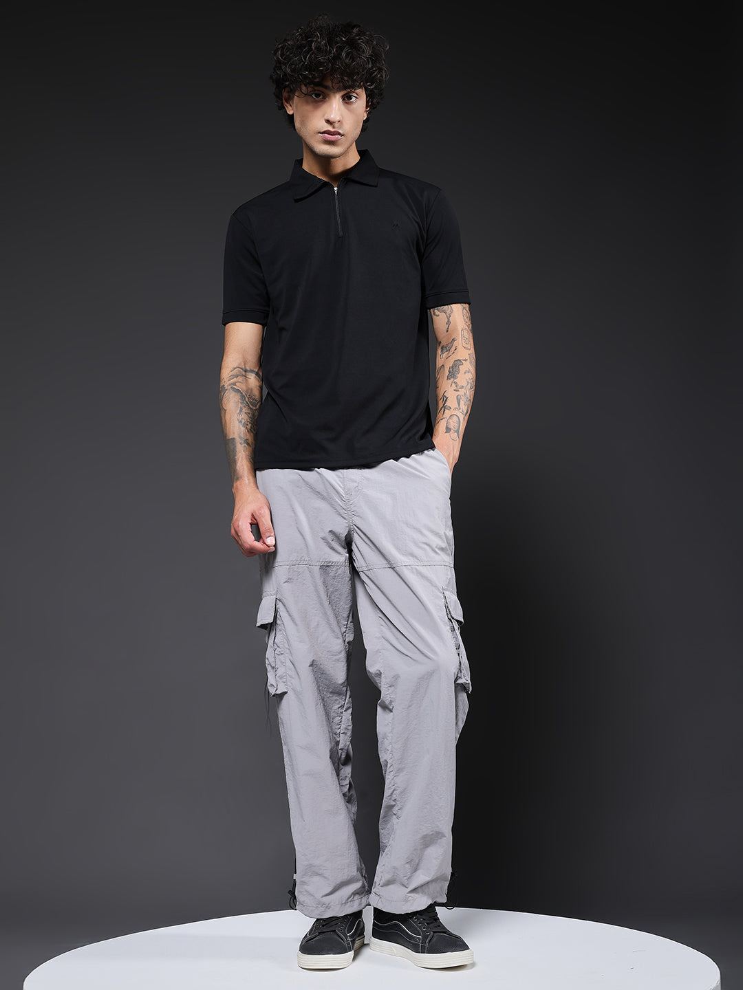 Parachute Pants For Men - Ash Grey