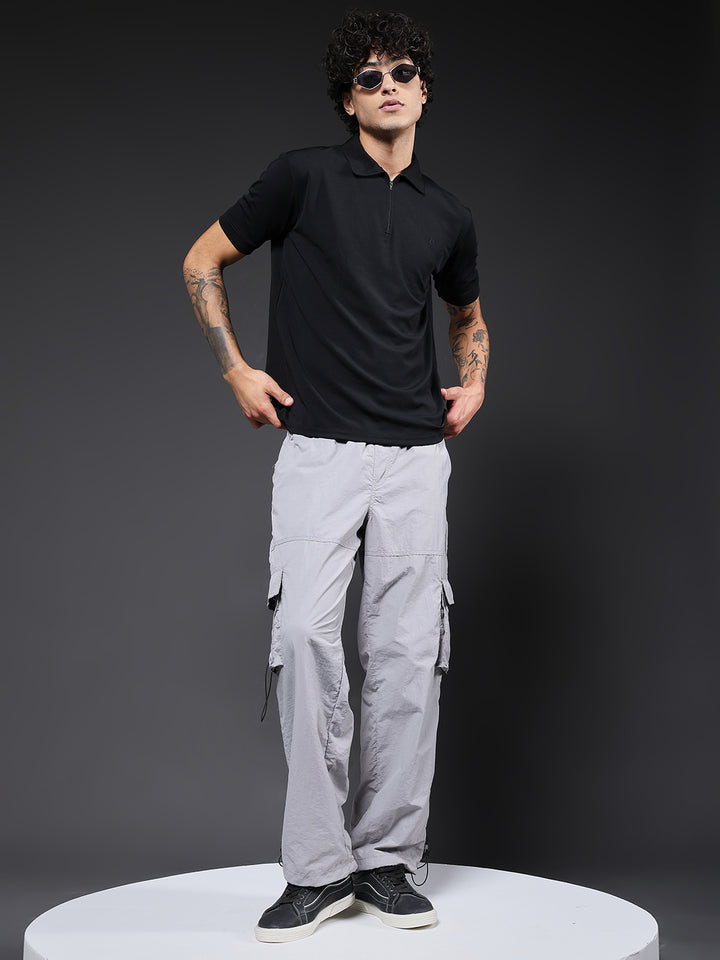 Parachute Pants For Men - Ash Grey