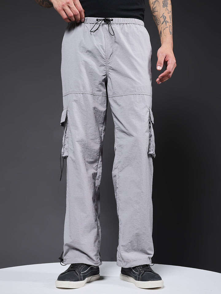Parachute Pants For Men - Ash Grey