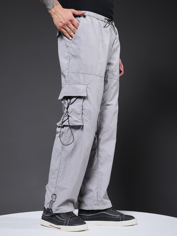 Parachute Pants For Men - Ash Grey