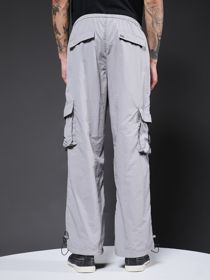Parachute Pants For Men - Ash Grey