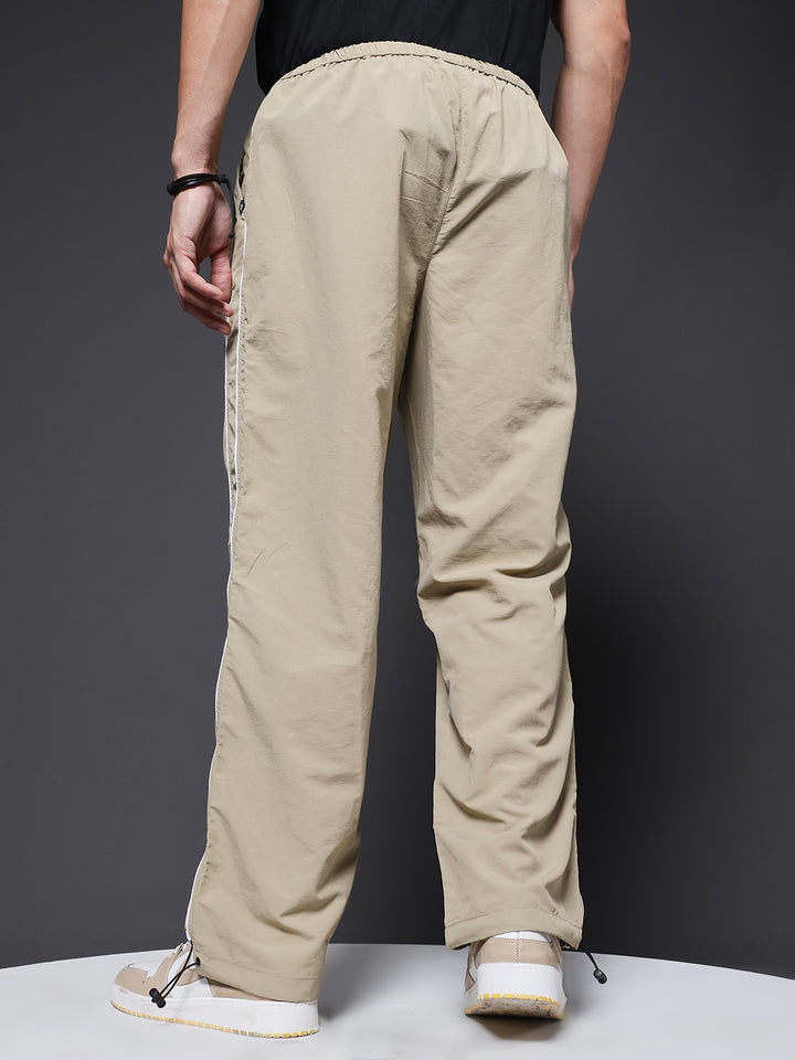 Striped Parachute Pants For Men