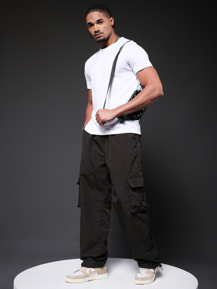 Parachute Pants For Men - Olive Green