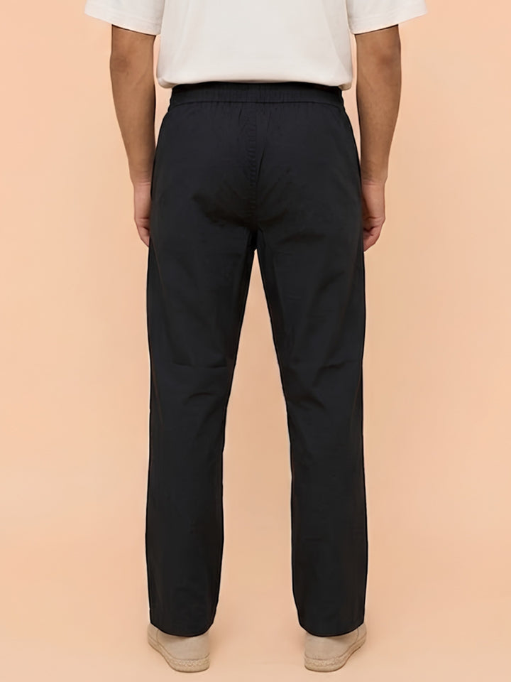 Cotton Pant for Men Solid - Black