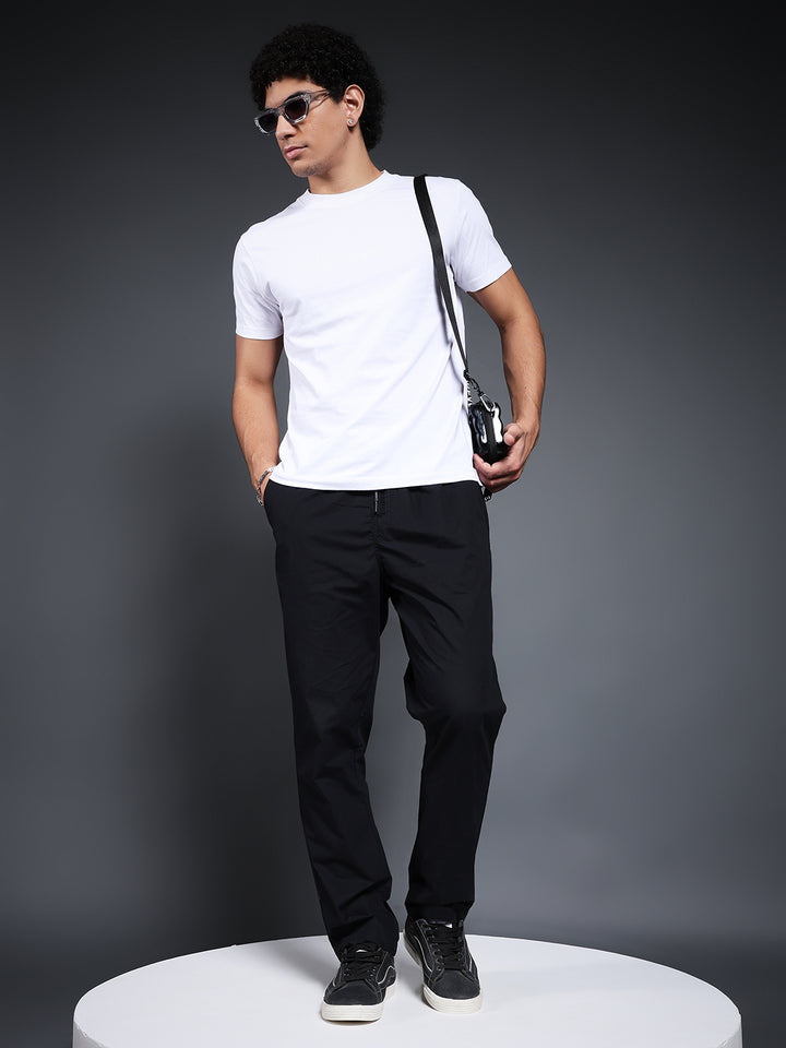 Cotton Pant for Men Solid - Black