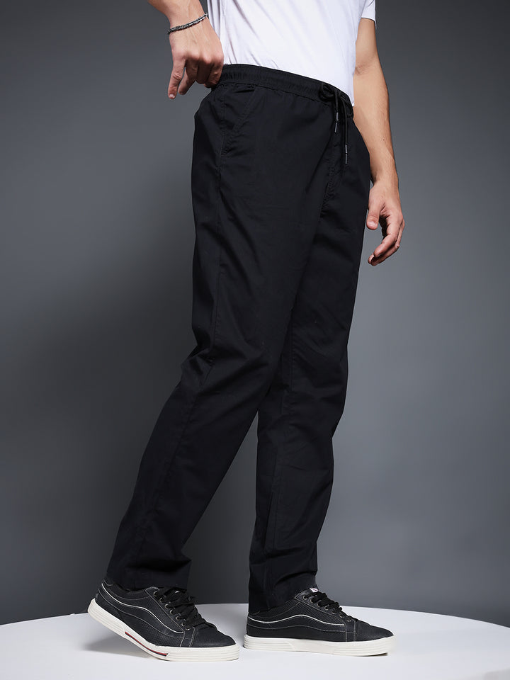 Cotton Pant for Men Solid - Black