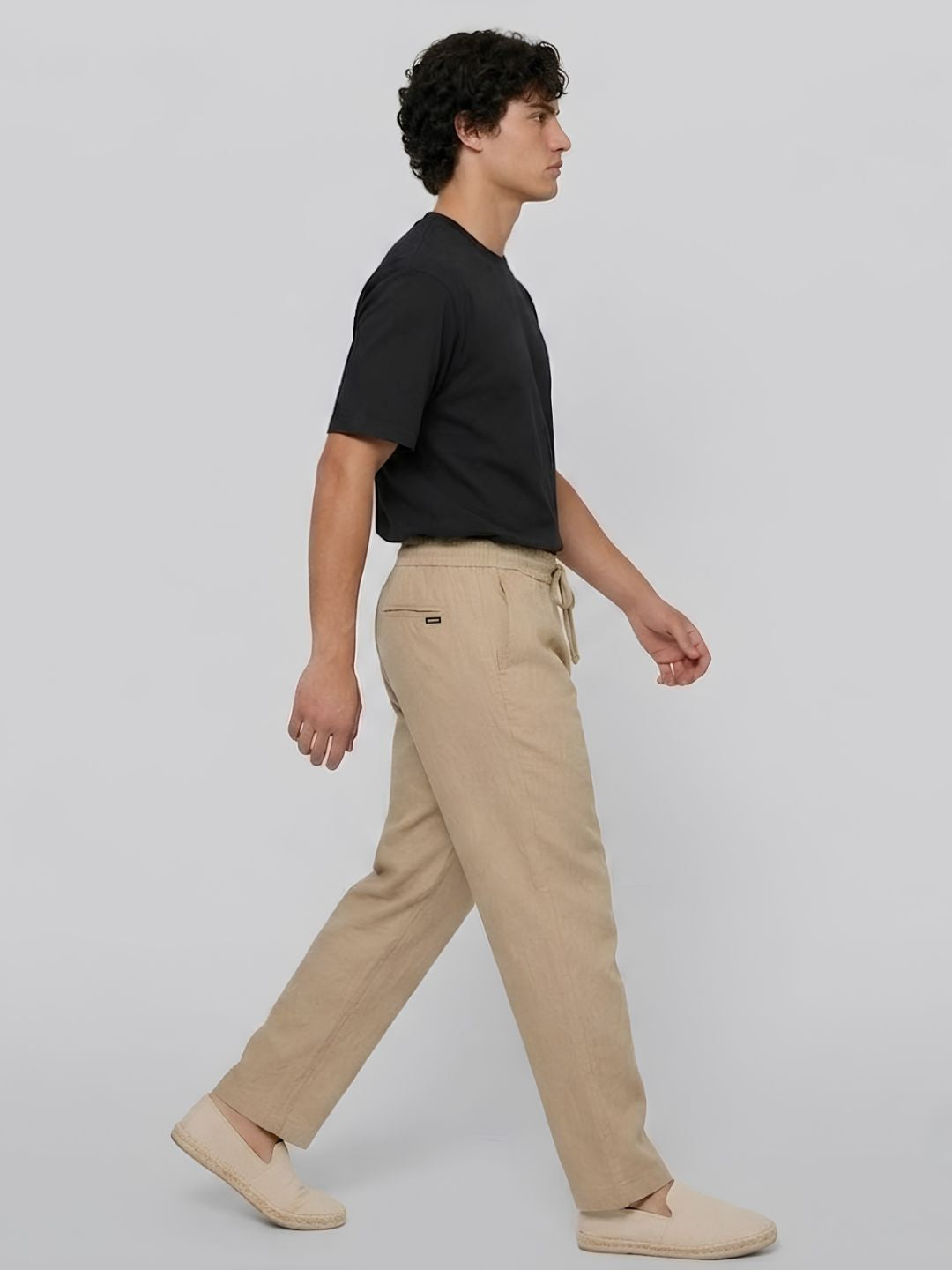 Cotton Pant for Men Solid - Khaki