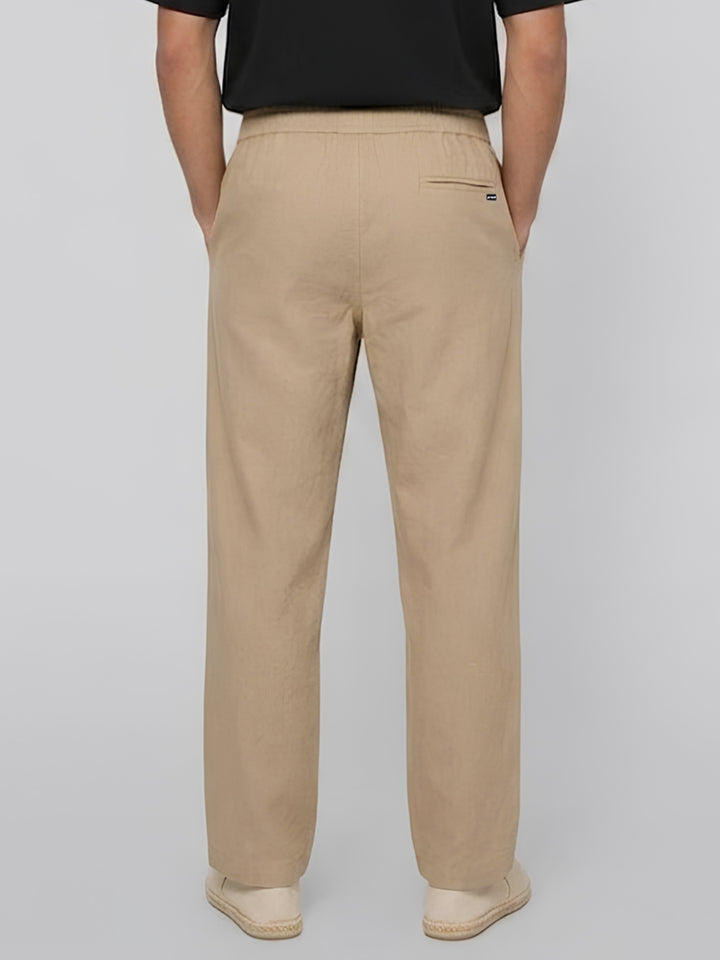 Cotton Pant for Men Solid - Khaki