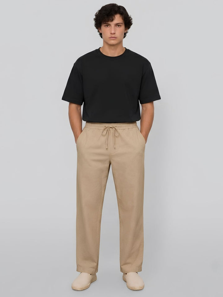 Cotton Pant for Men Solid - Khaki