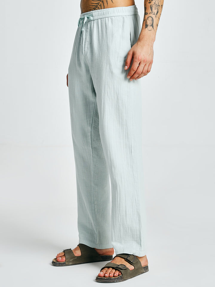 Men Solid lounge pants - Sky