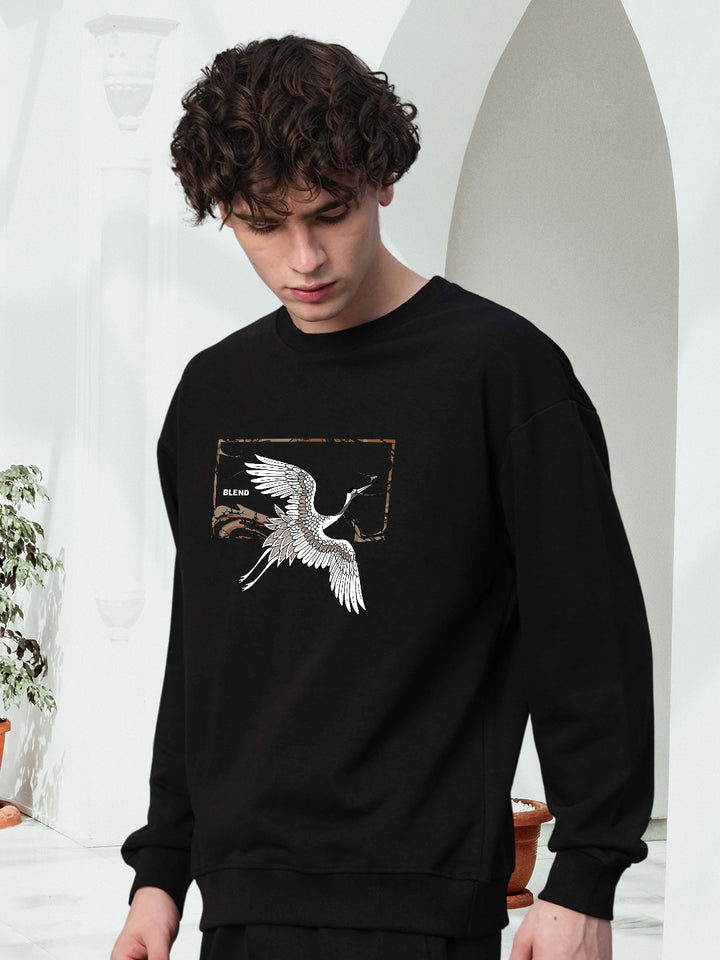 CONCRETE CRANES Drop Shoulder Premium Terry Sweatshirt