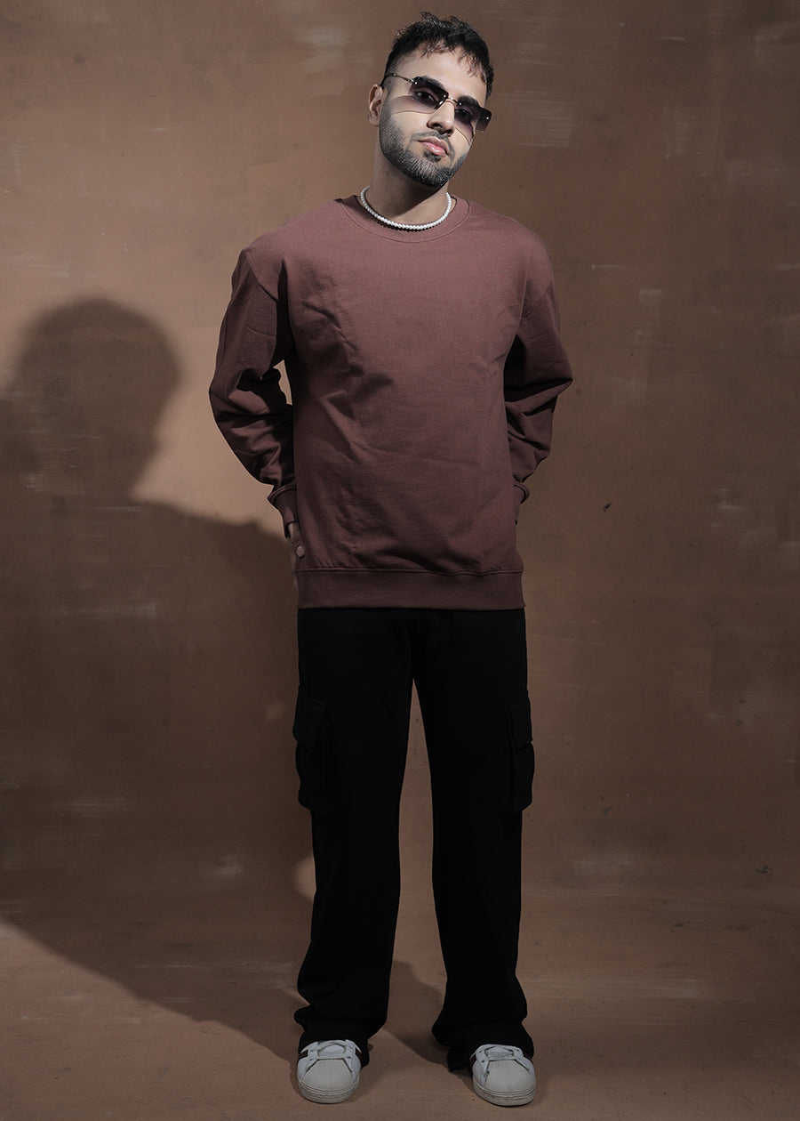 Savage Panda Men Drop Shoulder Premium Terry Sweatshirt