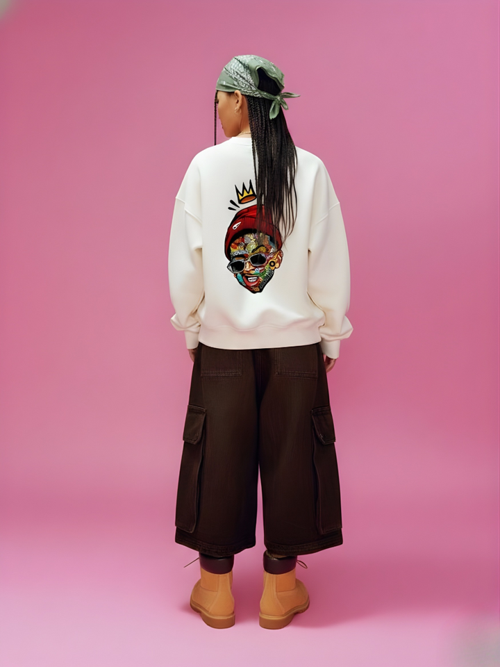 Thug Life Women Drop Shoulder Loose Fit Sweatshirt | Pronk