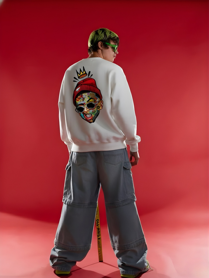 Thug Life Men Drop Shoulder Premium Terry Sweatshirt