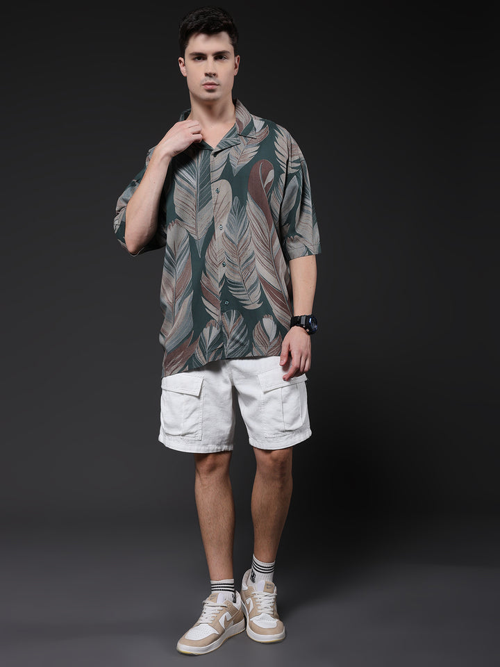 Mens Half Sleeve Casual Shirt  – Mint Green