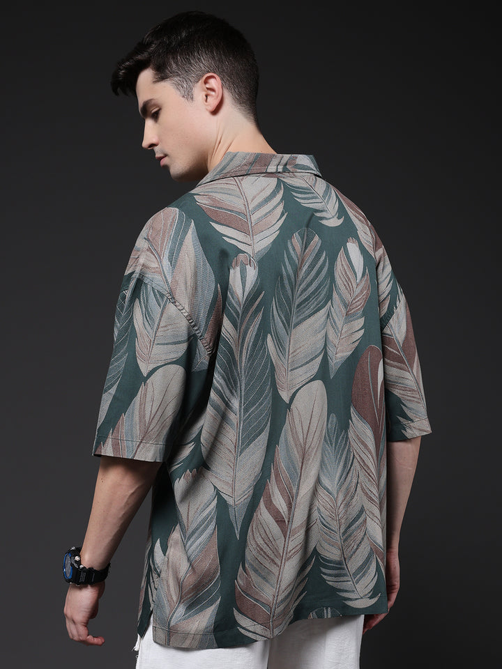 Mens Half Sleeve Casual Shirt  – Mint Green