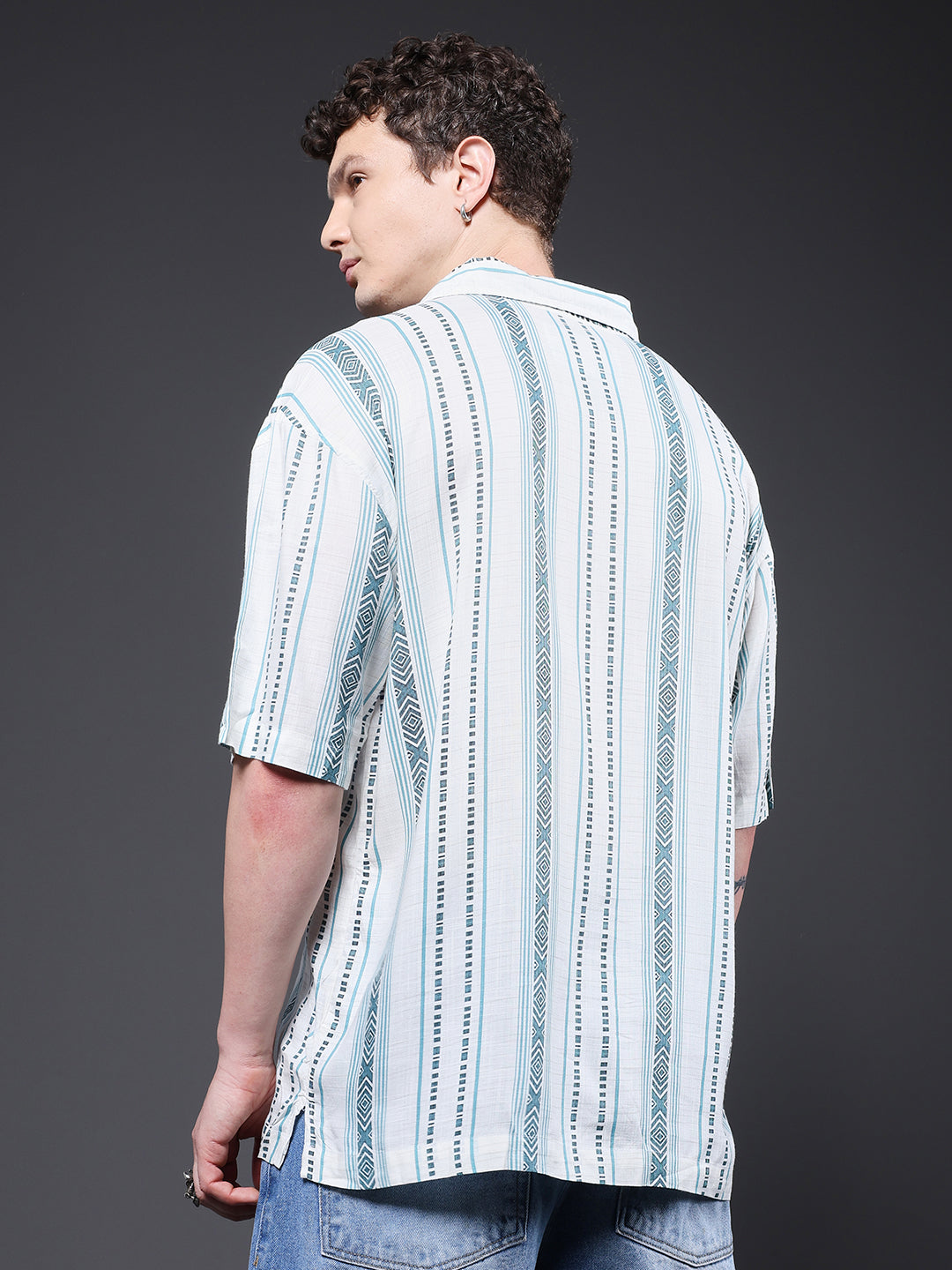 Mens Half Sleeve Casual Shirt  – Mint Green