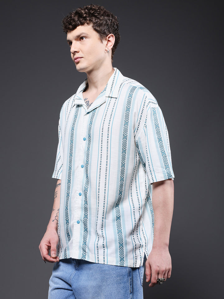 Mens Half Sleeve Casual Shirt  – Mint Green