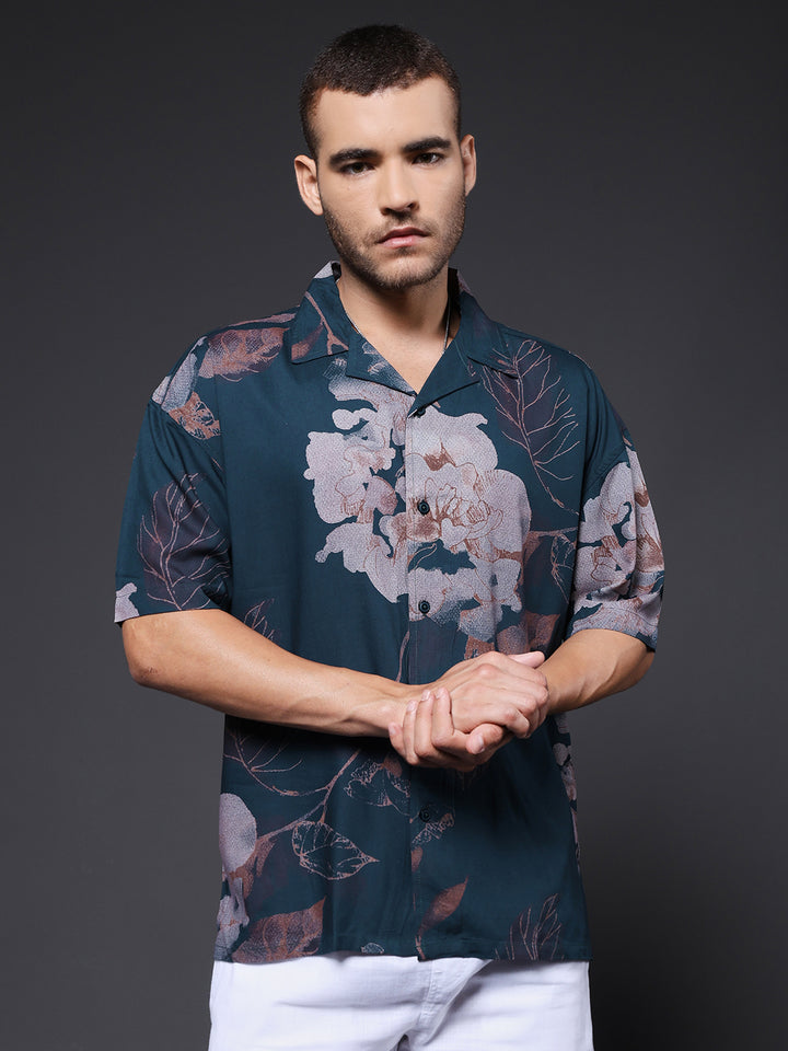 Mens Half Sleeve Casual Shirt  – Mint Green