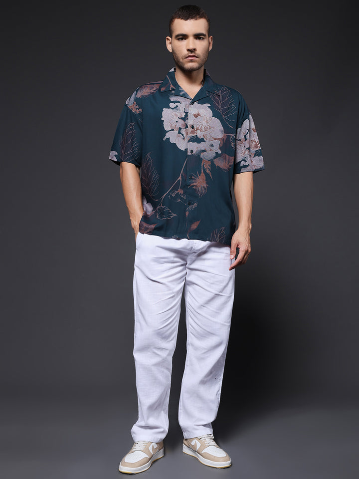 Mens Half Sleeve Casual Shirt  – Mint Green