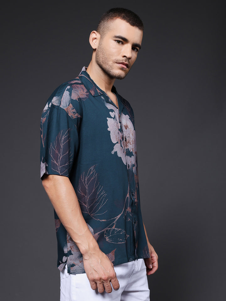 Mens Half Sleeve Casual Shirt  – Mint Green