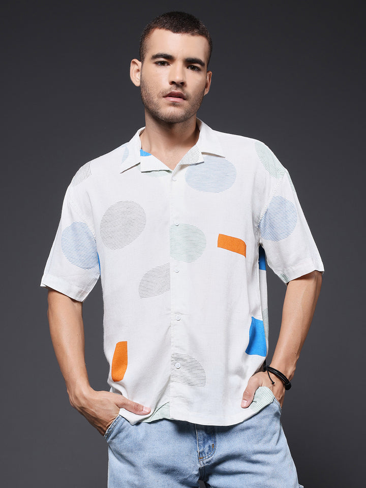 Mens Half Sleeve Casual Shirt  – Blue