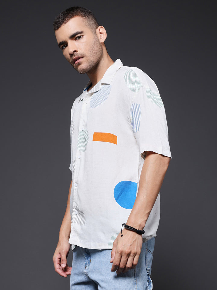 Mens Half Sleeve Casual Shirt  – Blue