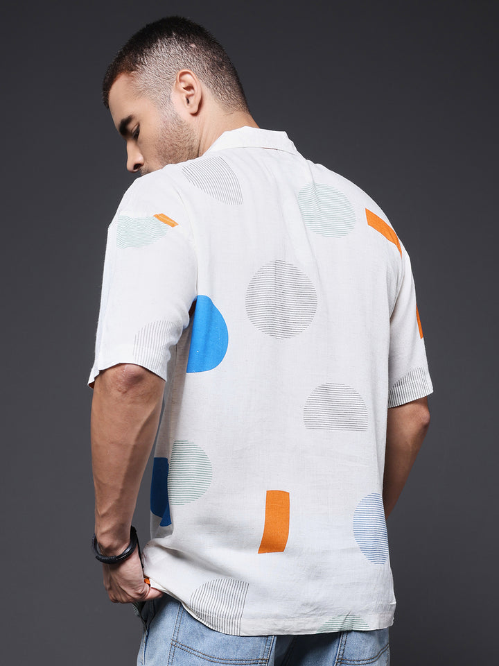 Mens Half Sleeve Casual Shirt  – Blue